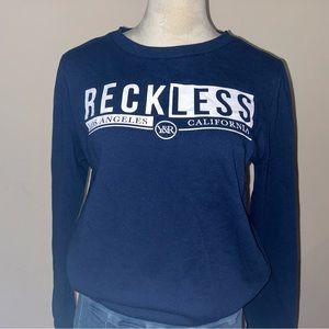 Young and Reckless Blue Crewneck Sweatshirt
